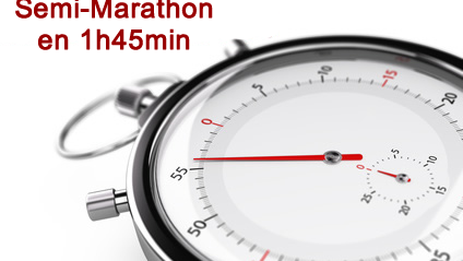 Objectif : mon premier semi-marathon en moins d'1h45 !