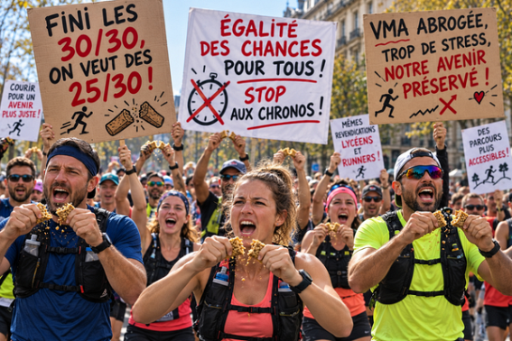 La grève des lycéens fait des émules, des runners se mettent en grève à Bussy-Saint-Georges