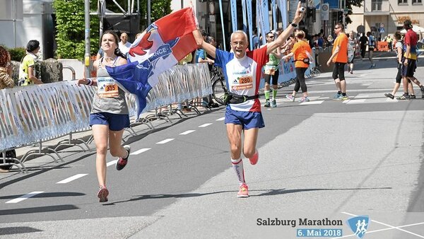 Marathon de Salzburg 2018 - El Tocardo, une Autruche en Autriche