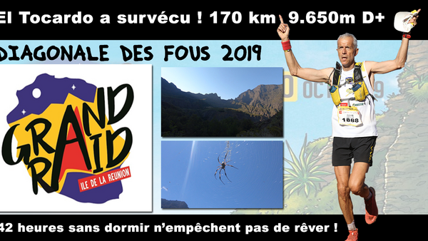 Diagonale des Fous 2019 : El Tocardo survivant ! 2 nuits sans dormir n'empêchent pas de rêver !